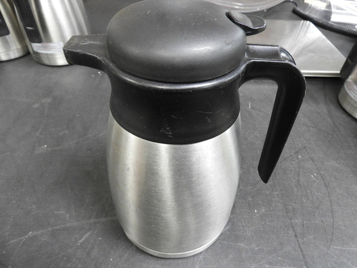 Used Newco 111386 1.2L Vaculator Thermal Carafe - Stainless Steel - Falcon Restaurant Supply - 1