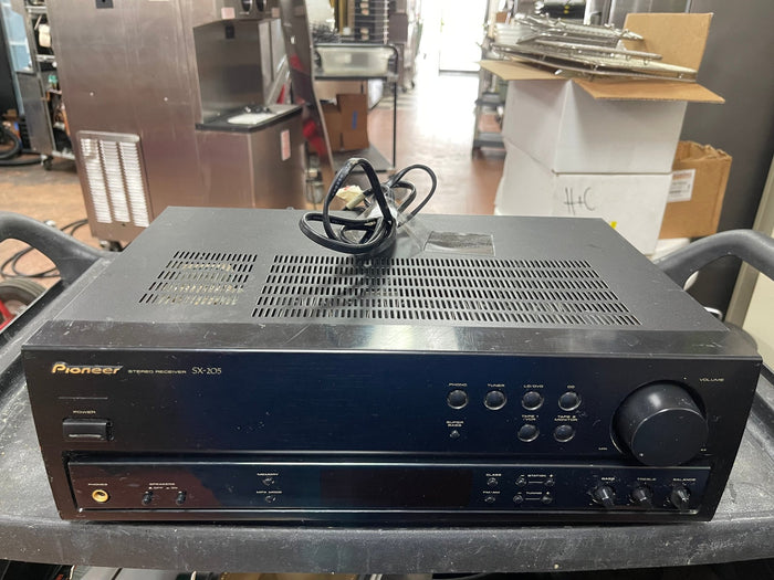 Used PIONEER Stereo Receiver SX - 205 Built in tuner - Falcon Restaurant Supply - 1