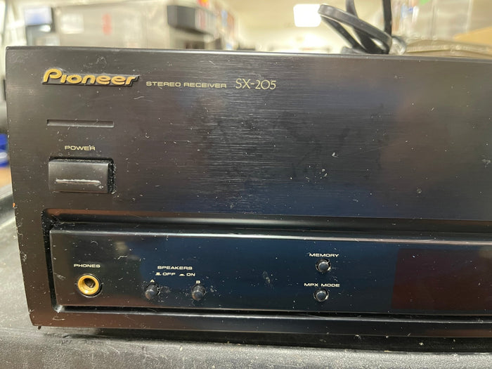 Used PIONEER Stereo Receiver SX - 205 Built in tuner - Falcon Restaurant Supply - 2