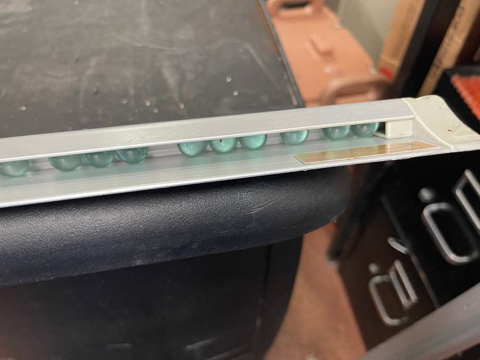 Used San Jamar CK6548A 48" x 2" Aluminum Wall Mounted Ticket Holder - Falcon Restaurant Supply - 2