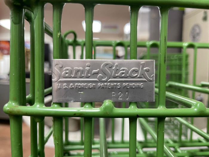 Used Sani Stack Coated wire Plate Washing Basket Crate R20 - Falcon Restaurant Supply - 3