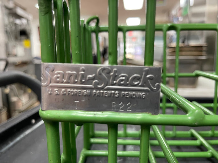 Used Sani Stack Coated wire Plate Washing Basket Crate R22 - Falcon Restaurant Supply - 3