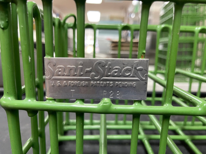 Used Sani Stack Coated wire Plate Washing Basket Crate R28 - Falcon Restaurant Supply - 3