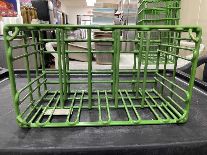 Used Sani Stack Coated wire Plate Washing Basket Crate R28 - Falcon Restaurant Supply - 4