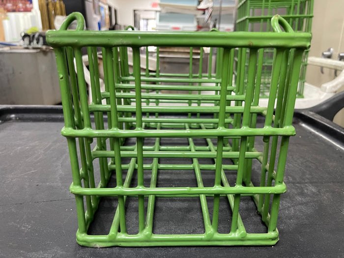 Used Sani Stack Coated wire Plate Washing Basket Crate R28 - Falcon Restaurant Supply - 5
