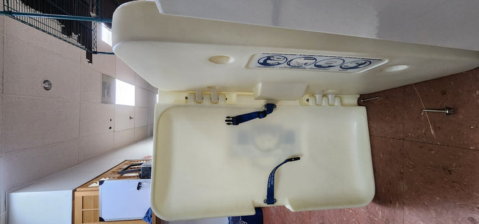 Used Small Comforts Commercial Baby Diaper Changing Table Wall Mount - Falcon Restaurant Supply - 2