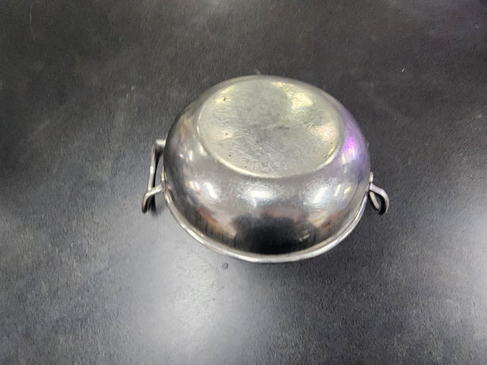 Used Small Stainless Steel Fry Pan w/Two handles 6 3/4" - Falcon Restaurant Supply - 3