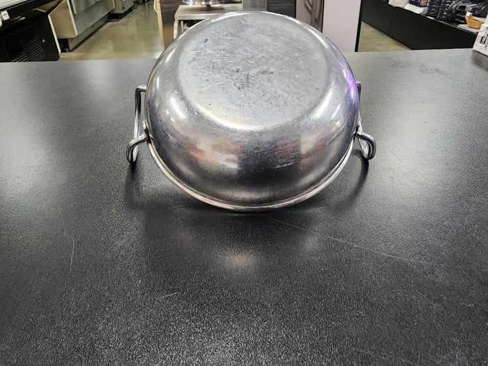 Used Small Stainless Steel Fry Pan w/Two handles 6 3/4" - Falcon Restaurant Supply - 4
