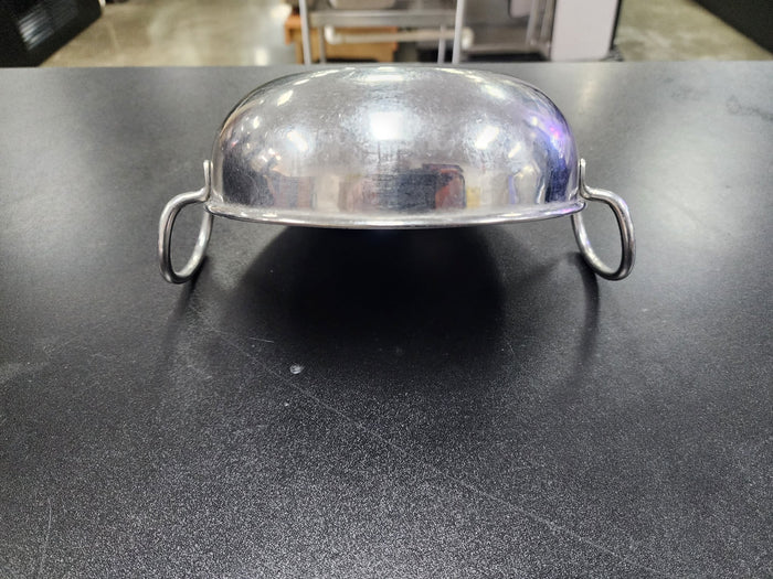 Used Small Stainless Steel Fry Pan w/Two handles 6 3/4" - Falcon Restaurant Supply - 5