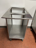 Used Stainless Steel Mobile Breading Station on Casters - FG7 - SS370