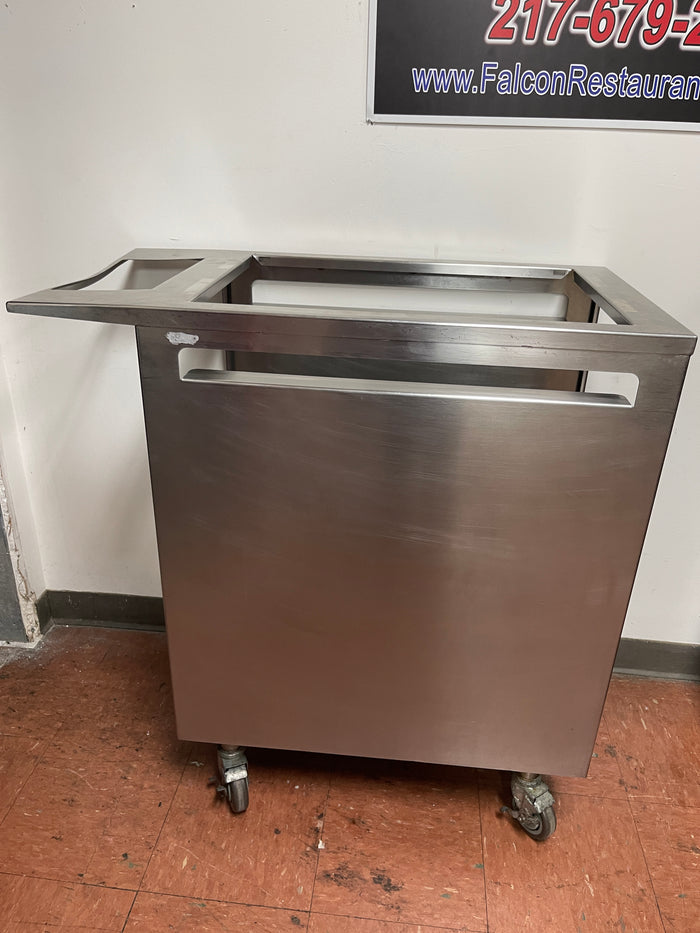 Used Stainless Steel Mobile Breading Station on Casters - FG9 - SS411