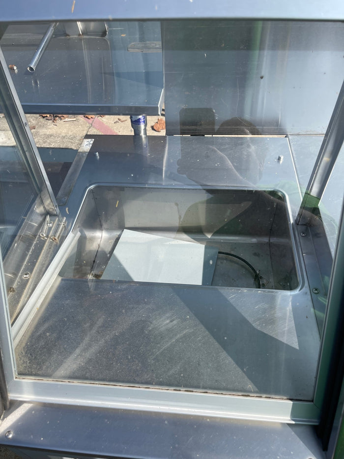 Used Stainless Steel Serving Counter with Sneeze Guard - SS61 - Falcon Restaurant Supply - 2
