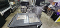 Used Stainless Steel T-Shirt Shopping Bag Stand Store Holder Rack Grocery Bagging - Falcon Restaurant Supply - 1