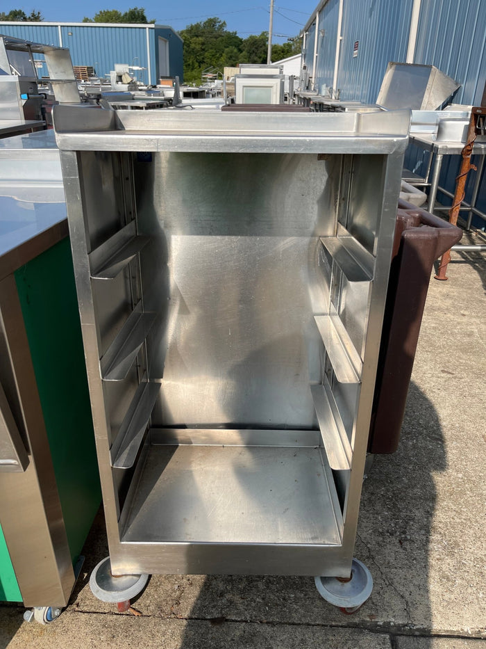 Used Stainless Steel Tray Serving Cart - SS50 - Falcon Restaurant Supply - 1