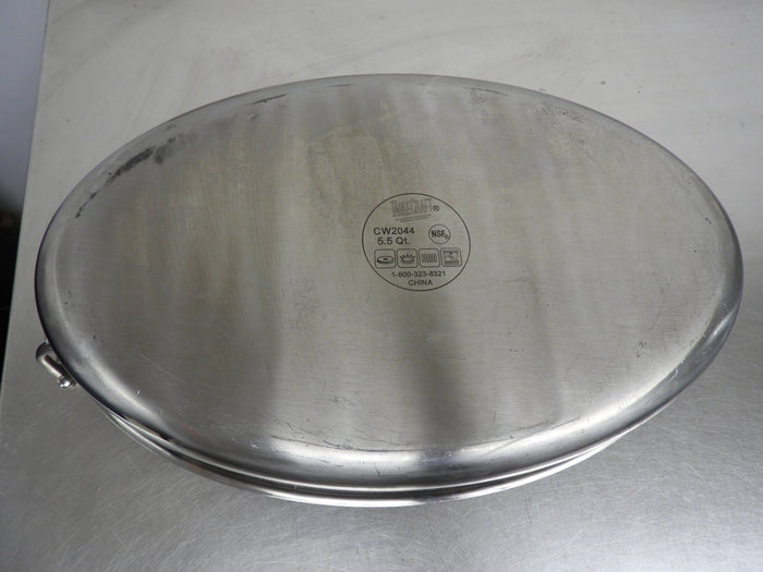 Used Tablecraft CW2044 5 1/2qt Stainless Steel Braising Pot - Falcon Restaurant Supply - 5