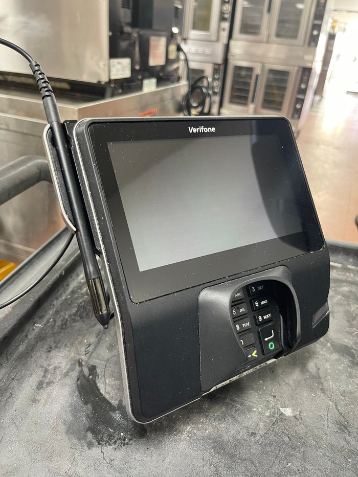 Used Verifone MX925 Card Payment POS Terminal with 23998 USB Cable and Base - Falcon Restaurant Supply - 6