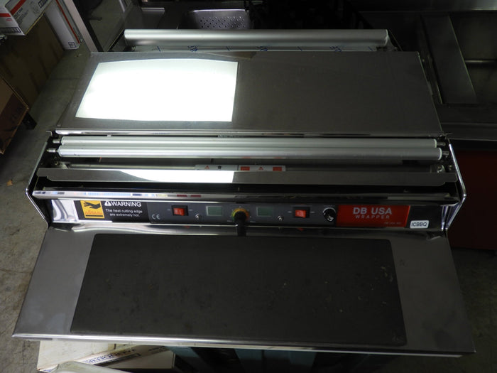 Used VisionTechShop CW - 500E Hand Wrapping Machine Film Wrapper for Food Packaging - Falcon Restaurant Supply - 5