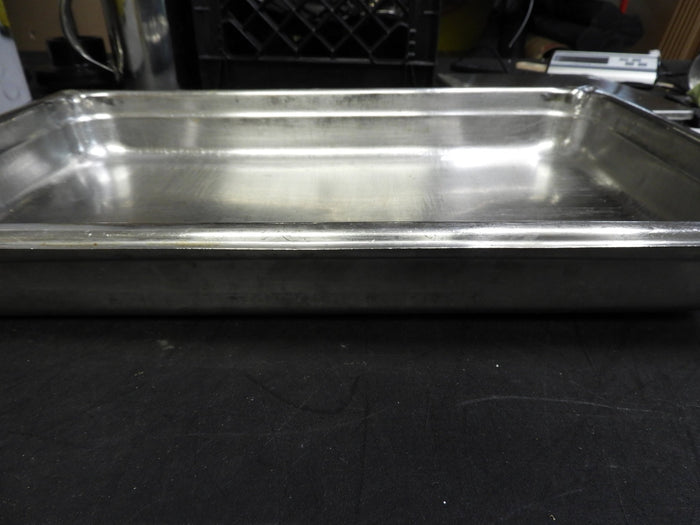 Used Vollrath 30025 Super Pan Full Size 2 1/2" Deep Heavy - Duty Stainless Steel Transport Pan - 20 Gauge C IP - Falcon Restaurant Supply - 2