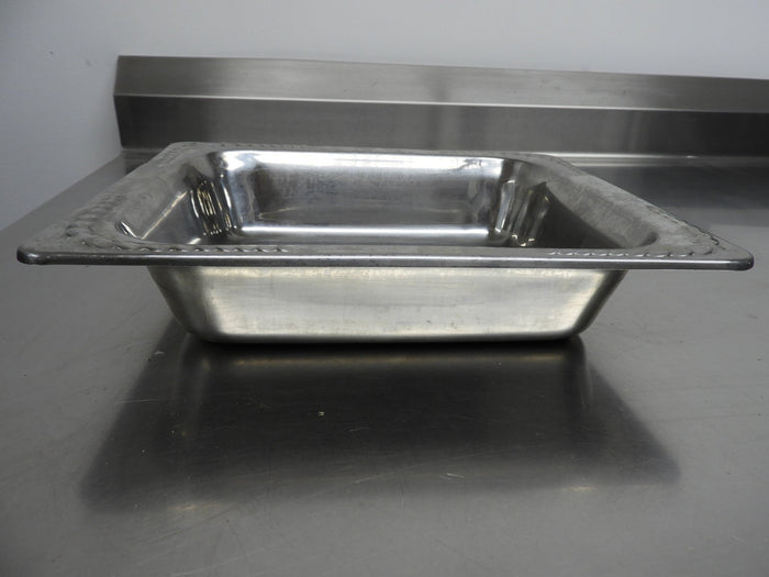 Used Vollrath 8230720 Miramar 3.4Qt Rectangular Decorative 1/2 Size Food Pan - Falcon Restaurant Supply - 4