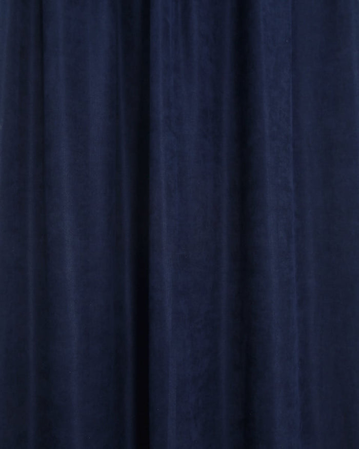 Μονόχρωμο Βελούδινο Ύφασμα Velvet Suede Φ300cm σε 4 Αποχρώσεις-Μπλε Σκούρο