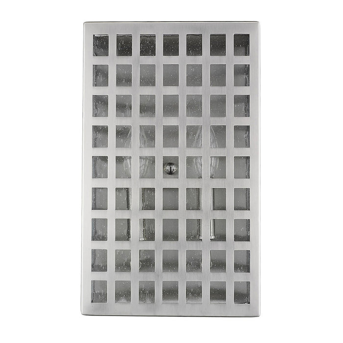 White And Clear Two Light Seeded Dimmable Outdoor Hanging Lights With White And Clear Shades