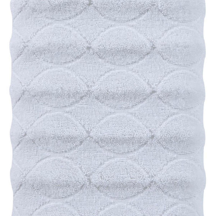 White Jacquard Turkish Cotton 27" X 54" Bath Towel