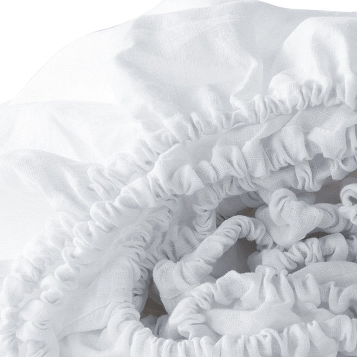 White Linen King Fitted sheet