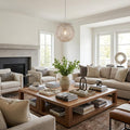 White Metal Dimmable Ceiling Light With White Shades