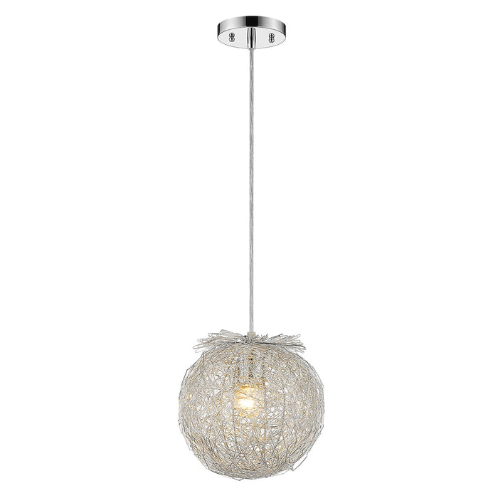 White Metal Dimmable Ceiling Light With White Shades